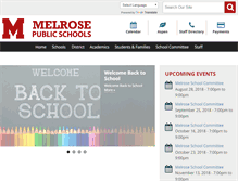 Tablet Screenshot of melroseschools.com